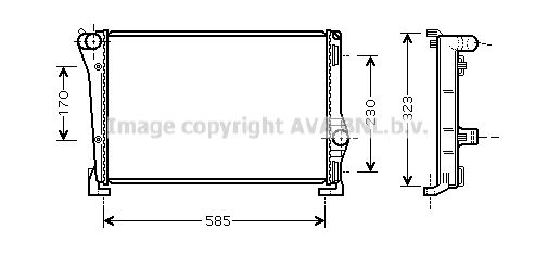 AVA QUALITY COOLING Радиатор, охлаждение двигателя FT2279